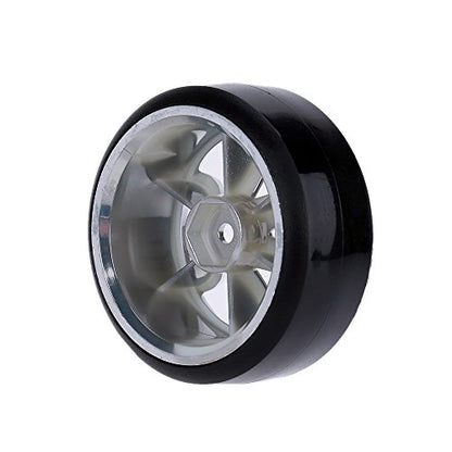 GoolRC 4PCS RC Car Wheels, 1/10 Scale Drift Wheels RC Car Slicks Hard Tyre Replacement for Traxxas HSP Tamiya HPI Kyosho On-Road Drifting Car