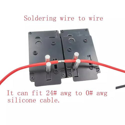 Remote Controls Soldering Station Jigs Welding Insulate Station for XT90 EC5 EC3 T-plug XT30 0-24AWG Silicone Wire Clamp