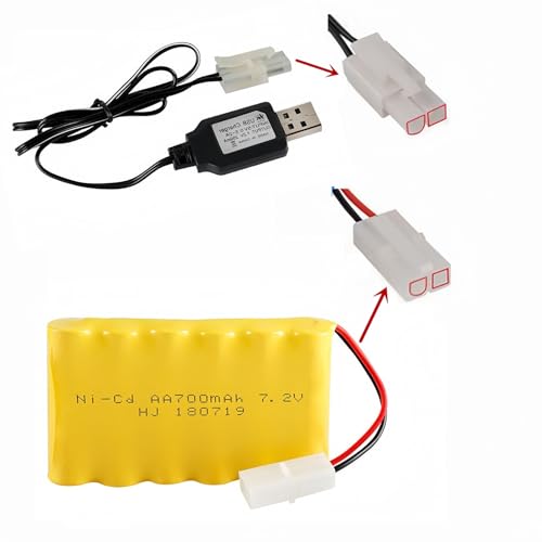 7.2V 700mAh NiCd AA Battery Pack with Standard Tamiya Plug for RC Car RC Truck Household Appliances RC Toys 7.2V Volt Battery