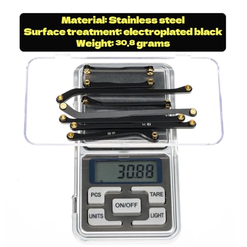 High Clearance 4 Links Set for SCX24 Gladiator & Dodge Power Wagon, Steel Links Set, Upgrade Parts for SCX24, Axial 1/24 RC Crawler Car Upgrade Accessories, 8Pcs, Black - size: For Gladiator