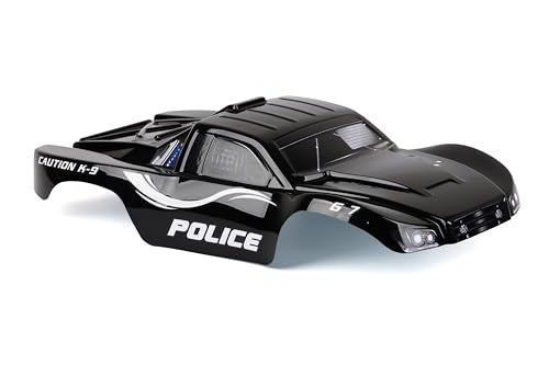 SummitLink Custom Clipless Body Compatible for 1/10 Scale RC Car or Truck BL2S (Truck not Included) (Police Black)