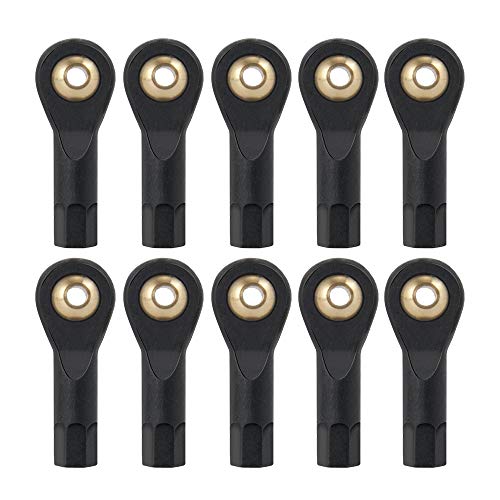 QUE-T 10pcs Ball Head Holder Tie Rod End M3 Ball Joint Linkage for RC Hobby Model Car Truck Boat (27mm) - size: 27mm