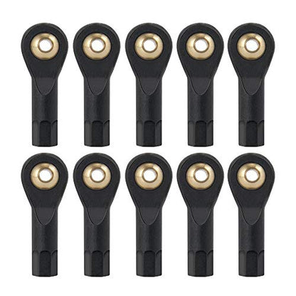 QUE-T 10pcs Ball Head Holder Tie Rod End M3 Ball Joint Linkage for RC Hobby Model Car Truck Boat (27mm) - size: 27mm