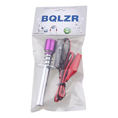Metal Purple Upgraded 6V -24V Electronic Glow Plug Starter Igniter Replacement for Nitro RC Car