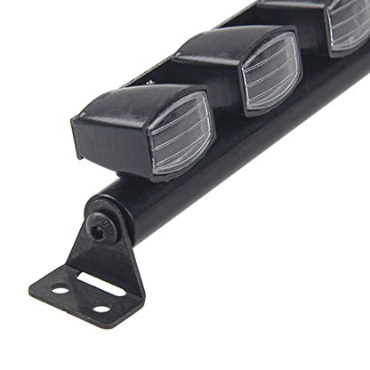 RC LED Light Bar Roof LED Lamp Compatible with Traxxas TRX-4 SCX10 90046 D90 SCX10 II CC01 Redcat Gen7 1/10 RC Crawler Car Truck (6 LED Light) - style: 6Led Light