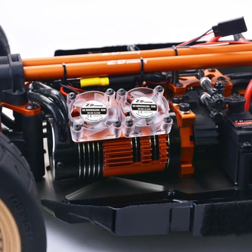 1/7 4WD Brushless RC Monster Truck, 1900KV Motor 150A ESC Metal Gear Servo, CNC Aluminum Adjustable Shocks, 2.4GHz RTR Hobby Off Road Remote Control Truck for Adults 14+（Without Battery） - color: Black