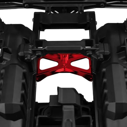 RC Chassis Brace Crossmember Aluminum Alloy Rear Beam Mounts Upgrade Part for 1/10 TRX4 RC Crawler Car Upgrade Replacement Parts (Red) - color: Red
