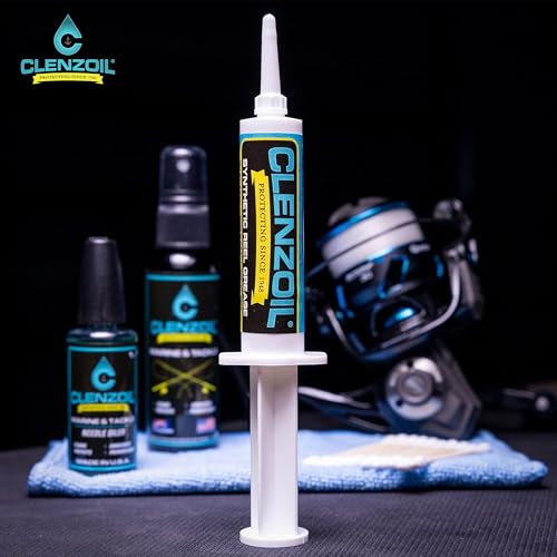 Clenzoil 100% Synthetic Reel Grease Syringe - All Fishing Reels, 0.5 oz - size: 1 Pack