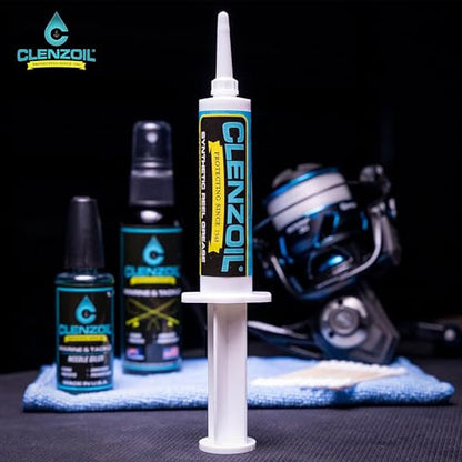 Clenzoil 100% Synthetic Reel Grease Syringe - All Fishing Reels, 0.5 oz - size: 1 Pack