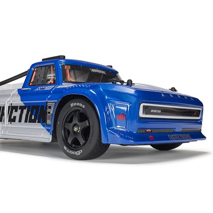 ARRMA RC Truck 1/8 Infraction 223S DSC 4X4 RTR Brushless All-Road Street Bash (Lipo Battery and Charger Not Included), Blue/Red, ARA4315V4T1 - color: Blue/Red