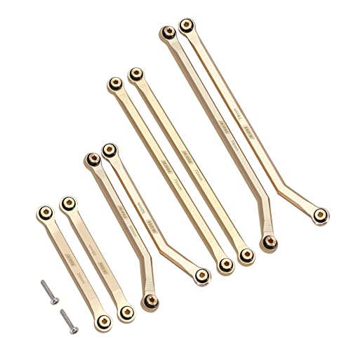 INJORA Brass High Clearance 4 Link Set for 1/24 SCX24 Gladiator Power Wagon - color: Brass