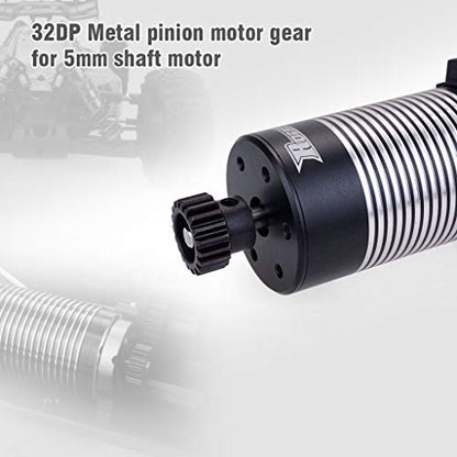 OGRC 32P 5mm Pinion Gear 17T 18T 19T 20T 21T Hardened Metal Pinion Motor Gear Set for RC Buggy Car Monster Truck(Compatible with 0.8 Metric Pitch) | Hardened Steel, Motor Gear 5mm Motor Shaft, Fits 1/10 RC Buggy Monster Truck Car