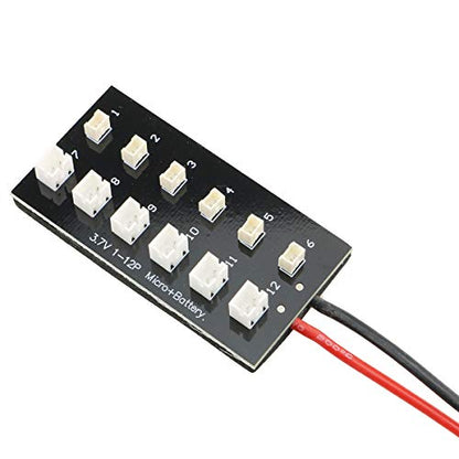 E-outstanding 1-Pack 3.7V Lipo Battery Balance Charging Board 1S Ultra Micro JST-PH Parallel Connect Plate Blade Inductrix Adapter Board for RC Toys