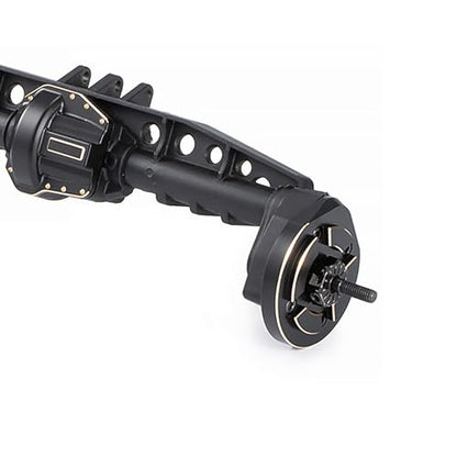 96g Brass Front Axle CVD Weight Cover Upgrade for 1/10 SCX10 III | upgrade parts for SCX10 III Capra, fits AR45P UTB10 Vanquish F9 CP44 1.9, increases chassis traction for crawling - size: Portal Cover C