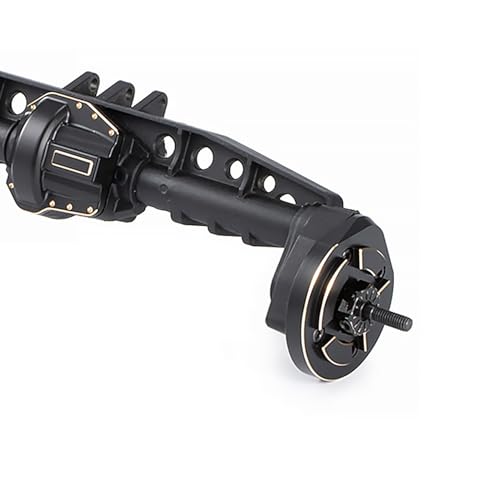 96g Brass Front Axle CVD Weight Cover Upgrade for 1/10 SCX10 III | upgrade parts for SCX10 III Capra, fits AR45P UTB10 Vanquish F9 CP44 1.9, increases chassis traction for crawling - size: Portal Cover C