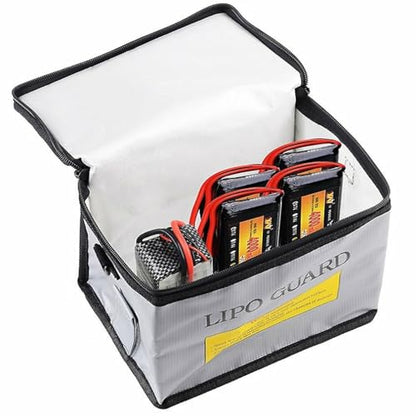 SpeedyFPV Portable Lipo Battery Safety Bag Guard Fireproof Fiberglass Charging Bag (5.75 x 8.5 x 6.5 Inches) - style: 5.75 X 8.5 X 6.5 Inches