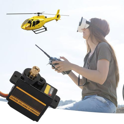 Servo Motor Metal Gear - High Speed Analog Gear Waterproof | Precision Control Angle Digital Torque for RC Helicopter Mechanical Arm Car Boat Robot Drift Buggy Crawler Model Plane
