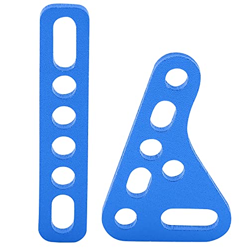 Aluminum Alloy RC Shock Strut Damper Bracket Mount, Metal Suspension Bracket for 1/8 1/10 1/12 1/16 RC Cars, Adjustable Height and Angle Damper Mount for Off - Road Buggy (blue) - color: blue