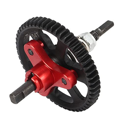 Aluminum Steel Differential Slipper Clutch, Slipper Clutch Assembly, 54T Aluminum Steel Differential Gear Slipper Clutch for Traxxas Slash 4x4 1/10 RC Car (Red) - color: Red