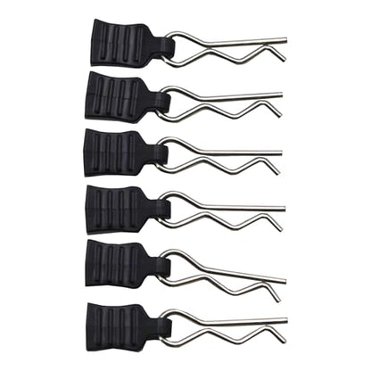 Blomiky 24pcs 1.0mm M001 Body Shell Clips with Pull Tabs Spare Parts for All 1/8 1/10 1/12 1/14 1/16 1/18 1/20 1/24 Remote Control Trucks / 14210 Clips 2
