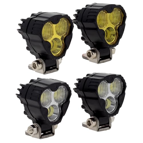 MEUS RACING RC Car LED Lights Kit Spotlight for Axial SCX24 Traxxas TRX4M Redcat Ascent-18 1/18 1/24 RC Crawler Upgrades Parts (4 Lights) - style: 4 Lights