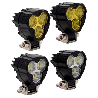 MEUS RACING RC Car LED Lights Kit Spotlight for Axial SCX24 Traxxas TRX4M Redcat Ascent-18 1/18 1/24 RC Crawler Upgrades Parts (4 Lights) - style: 4 Lights