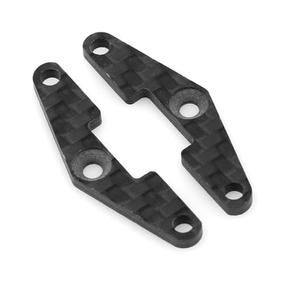 Suspension Tie Rod Mount Pull Rod Bracket for Tamiya TT-02S TT02B 1/10 RC Car, Carbon Fiber Style Decorative Upgrade Parts, High-Precision Steering & Linkage Base Holder Set