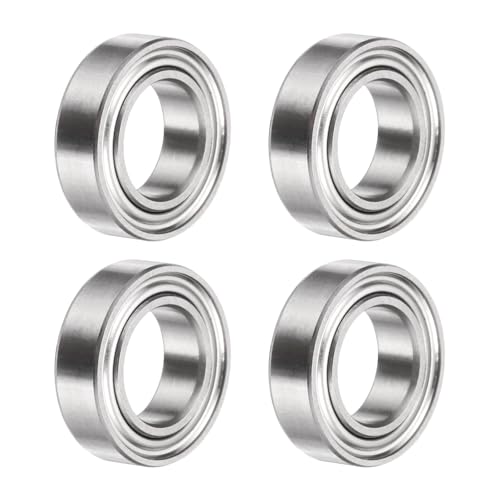 uxcell 4Pcs SMR148ZZ Deep Groove Ball Bearings, 8x14x4mm 440C Stainless Steel Double Shielded Bearings, ABEC 5 - size: 8x14x4mm