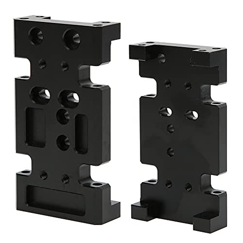 Metal Bottom Plate for HSP94180 to D90 1:10 RC Crawler, RC Gearbox Mount Baseboard Compatible with D90 SCX10 Transfer Case, Durable Aluminum Lower Chassis Part for Off - Road Climb