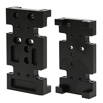 Metal Bottom Plate for HSP94180 to D90 1:10 RC Crawler, RC Gearbox Mount Baseboard Compatible with D90 SCX10 Transfer Case, Durable Aluminum Lower Chassis Part for Off - Road Climb