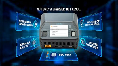 ToolkitRC M8AC Multifunctional Lithium Battery Charger Smart Lipo Battery Charger Discharger PD 65W Fast Charge Smart for FPV Model RC Car 1-8S LiHV Lipo Battery