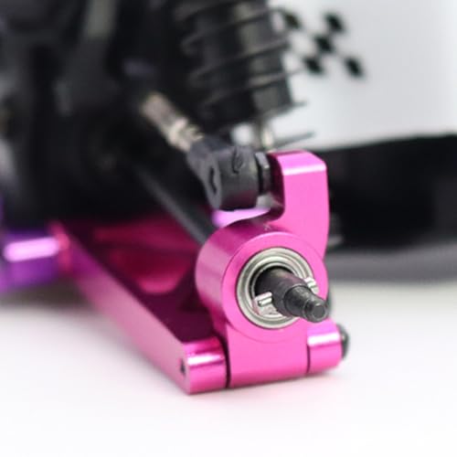 RC Suspension Arm Kit for Losi Micro-B RC 2WD Buggy RTR RC Aluminum Alloy Front Rear Swing Arms Steering Cups C-Seats CVD Shaft Connecting Rods (Pink Suspension Arm Set 8 Pcs) - color: Pink Suspension Arm Set 8 Pcs