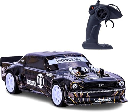 Flybar Hoonigan, Mustang Remote Control Car for Kids – RC Car, RC Cars, Race Car, 3.7V, 2.4 GHz, Detailed Replica Design, USB Rechargeable Battery Included, 1:8 Scale, 150 ft Range, 7 Mph - size: 1:8, style: Hoonigan