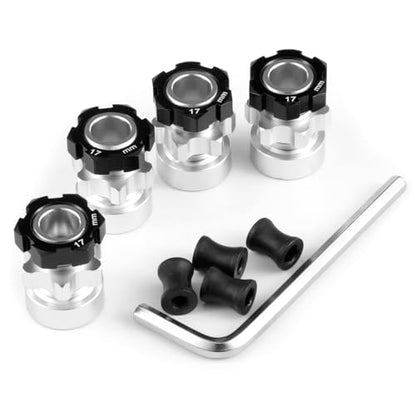 4PCS RC Hex Hub 12mm(+10mm) Brass Wheels Hex Hub Extension Hex Drive Adapter for Tra-xxas Slash 4X4 VXL