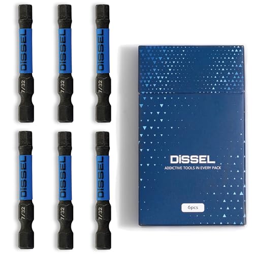 7/32 Hex Bit Set - SAE Magnetic 7/32 Allen Wrench, Durable S2 Steel Hex Driver for Bike, Furniture & RC Repairs (6pc). Impact Grade Allen Bits Designed for Precision and Durability. - size: 0.219 in, style: SAE