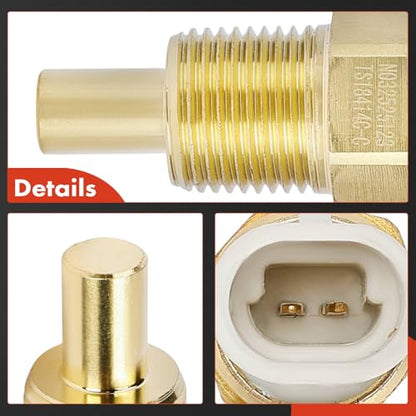 A-Premium Engine Coolant Temperature Sensor Compatible with Bobcat | for Bobcat Loader 325 328 329 5600 5610 A300 A770 E25 E26 E32 E35 E42 E45 E50 E55 S100 S130 S205 S220 S250 S300 S330 S510