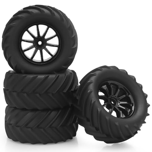 12mm Hex RC Truck Tires, daitoku RC Tires and Wheels for TRAXXAS 1/16 E-Revo Rlaarlo HSP 94186 16208 16209 16210 WLtoys 144001 MJX16208 HBX2105A 3101A