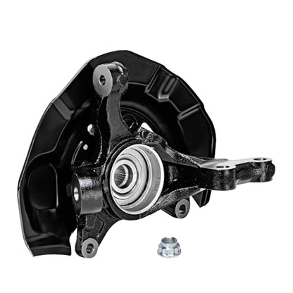 Detroit Axle - 4pc Front Steering Knuckles Kit for 2007-2009 Toyota Camry | 2 Steering Knuckles & Wheel Bearing Hubs 2 Outer Tie Rods 2007 2008 2009 Replacement - size: 4SU48725/Kit
