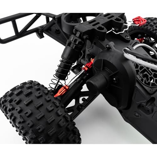 4PCS RC Linkage Rod Ends Metal Aluminum M4 Ball Joint Head M4 Link Linkage Rod End Balls Joint Head Set Compatible with Axial SCX10 II 90046 90047 D90 TRX4 RC Buggy Crawler Car Upgrades (Red) - color: Red