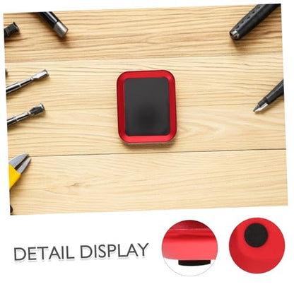2 Pcs Magnetic Screw Tray Aluminum Alloy Small Parts Storage Plate Red for Rc Model Screws Nuts Bolts Pins Organizer Tool Tray