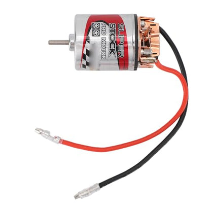 Bewinner 540 RC Brushed Motor High Torsion Replacement for 1/10 RC Car Stainless Steel and Copper 1 Unit (12T) - size: 12T
