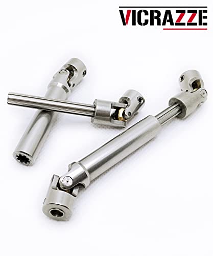 Stainless Steel RC Drive Shaft 90-125mm for 1/10 RC Crawler | CNC Machined,Heavy-Duty Drive Shafts,for 1/10 RC Crawler Traxxas TRX6 Axial SCX10 Wraith Capra D90 TF2 Redcat GEN8