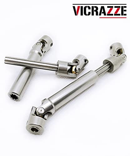 Stainless Steel RC Drive Shaft 90-125mm for 1/10 RC Crawler | CNC Machined,Heavy-Duty Drive Shafts,for 1/10 RC Crawler Traxxas TRX6 Axial SCX10 Wraith Capra D90 TF2 Redcat GEN8