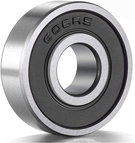 608-2rs Bearing Sealed-Miniature Ball Bearings - Double Rubber Deep Groove Rolle Bearing,Industrial Bearings,8x22x7mm (10PCS) Cooswai