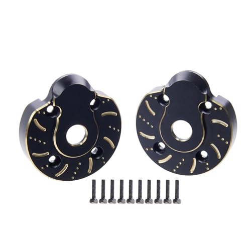 94g Brass Front Axle CVD Weight Cover Upgrade for 1/10 SCX10 III | Fit SCX10 III Capra, AR45P, UTB10, Vanquish F9 CP44 1.9. Extra weight for crawling grip. Durable brass, easy to install - size: Portal Cover D