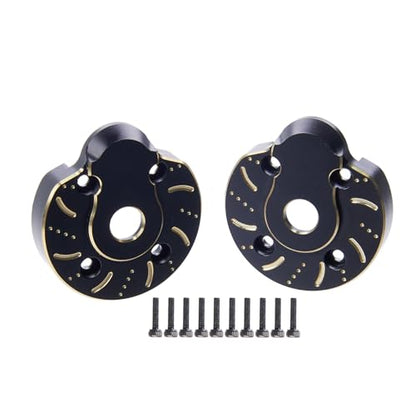 94g Brass Front Axle CVD Weight Cover Upgrade for 1/10 SCX10 III | Fit SCX10 III Capra, AR45P, UTB10, Vanquish F9 CP44 1.9. Extra weight for crawling grip. Durable brass, easy to install - size: Portal Cover D