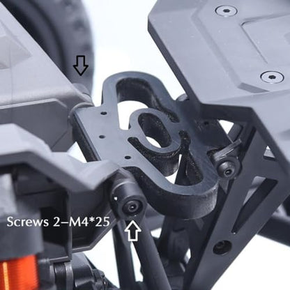 RC Car Tail Wing Rear Spoiler Bracket,RC Nylon Rear Tail Wing Mount Bumper for 1/6 Traxxas 8s XRT（78086-4） Monster Truck Upgrade Parts