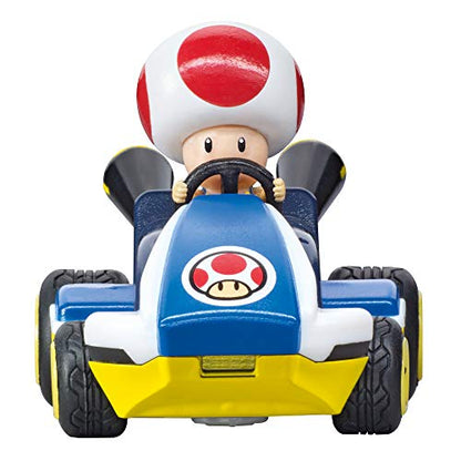 Carrera RC Nintendo Mario Kart 2.4 GHz Mini Collectible Radio Remote Control Toy Car Vehicle - Toad | Official Licensed Mario Miniature Collectible Toy RC Car for Kids 6+, Ready To Run, Rechargeable Battery, Radio RC Racing - style: Toad