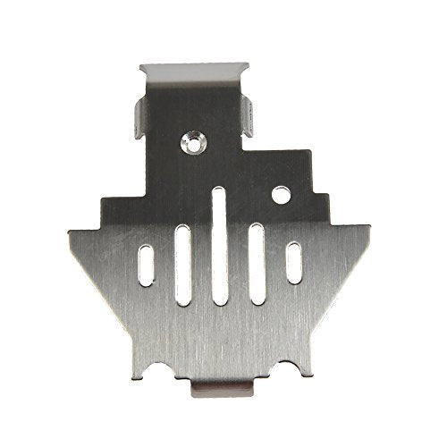 Stainless Steel Center Belly Pan Armor Skid Plate Stainless Steel RC Skid Plate RC Chassis Armor Protector Plate Protection Compatible with TRX4 1/10 RC Crawler Car Upgrades