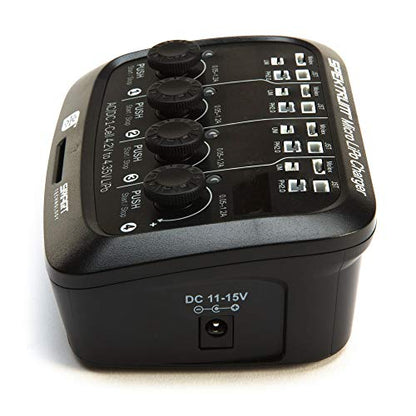 Spektrum S44 Smart Charger: Micro 4-Port 1S LiPo Battery Charger | AC DC Input | Independent Output Ports| Digital LED Display
